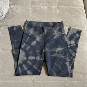 Aerie Kids Charcoal Tie-Dye Leggings